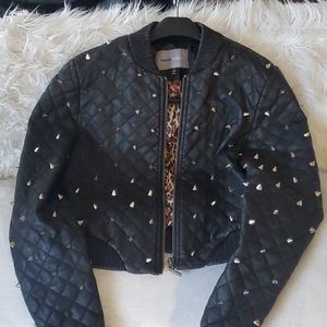 Bomber Faux leather jacket